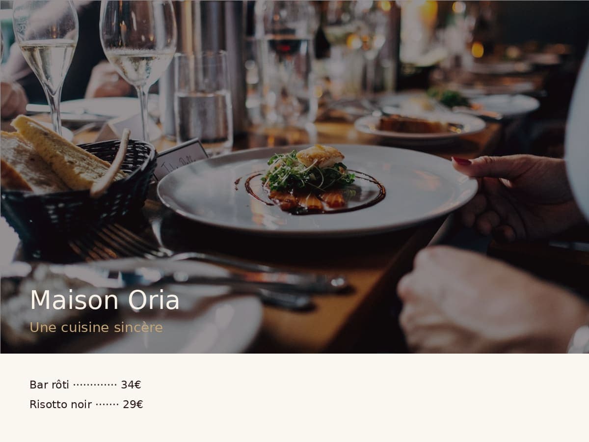 Aperçu du projet Maison Oria