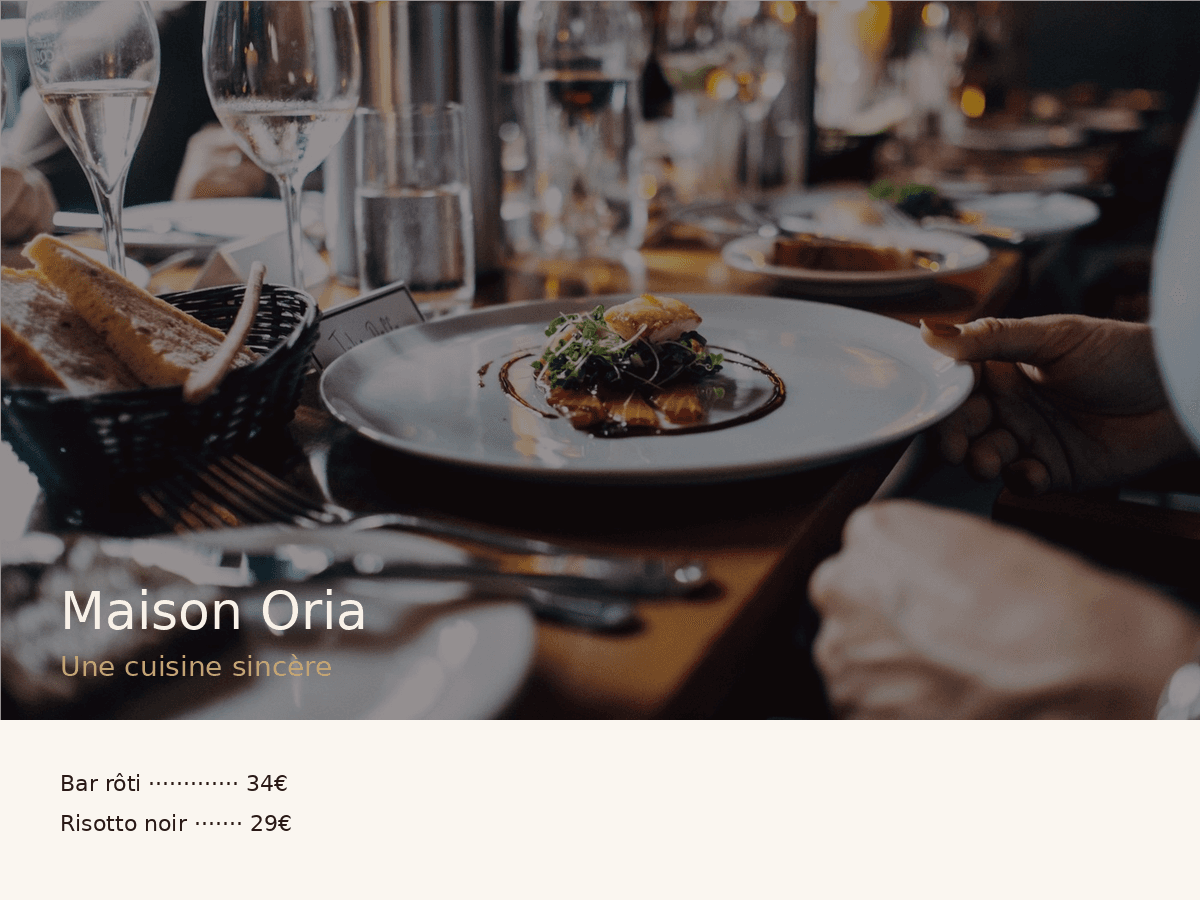 Site Maison Oria